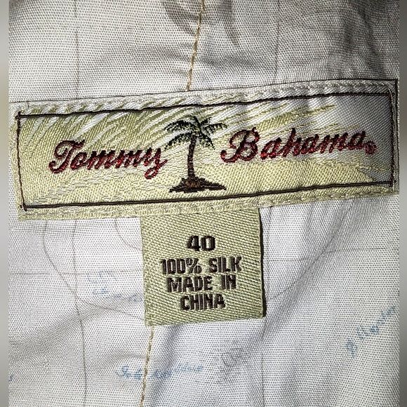 Tommy Bahama Men's Beige 100% Silk Pleated Front Shorts Size 40 - Picture 4 of 5